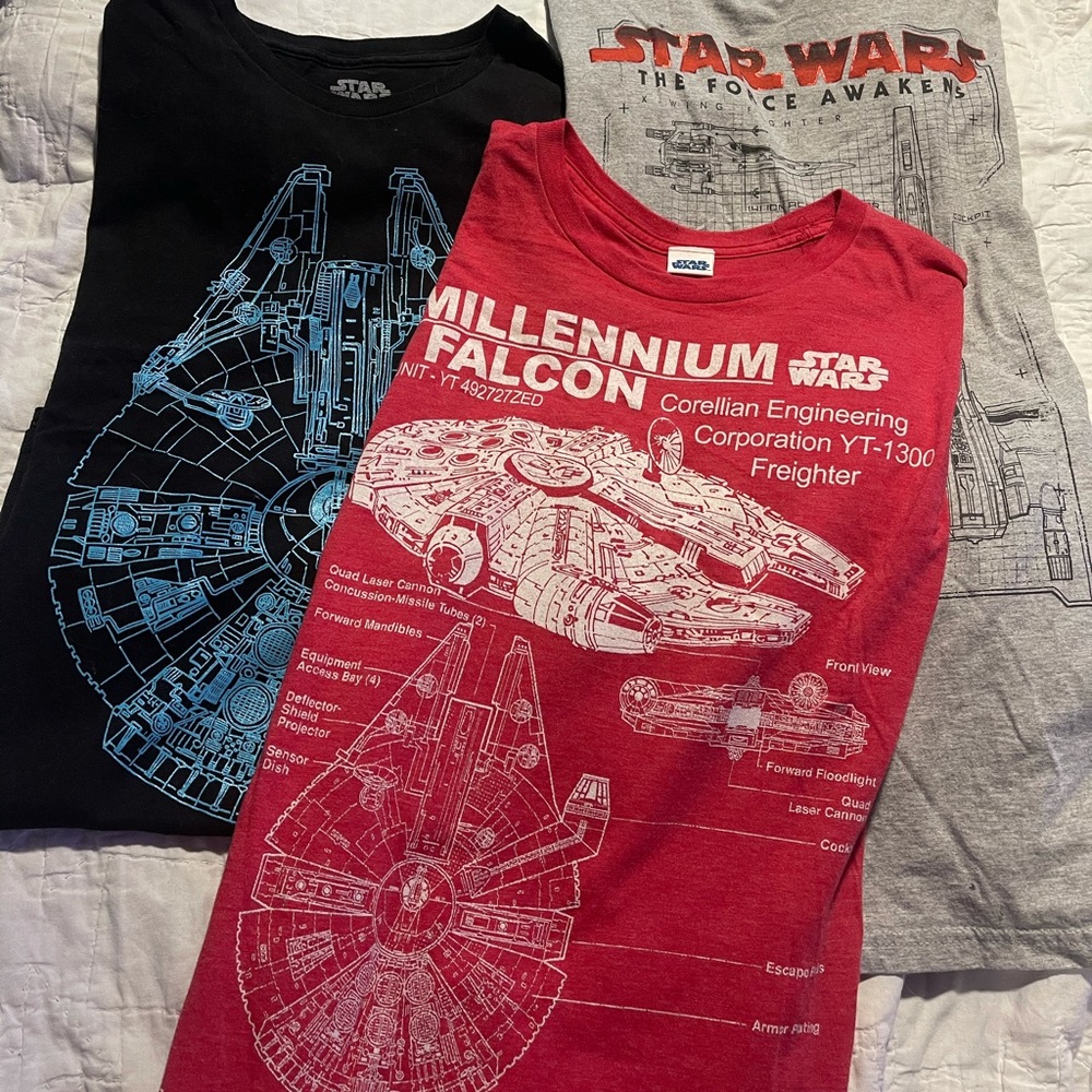 Star Wars Mens T-Shirts Graphic Tees